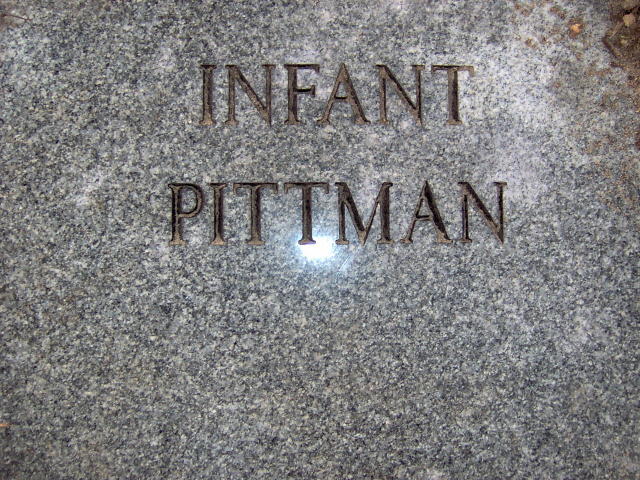 Headstone for Pittman, Infant